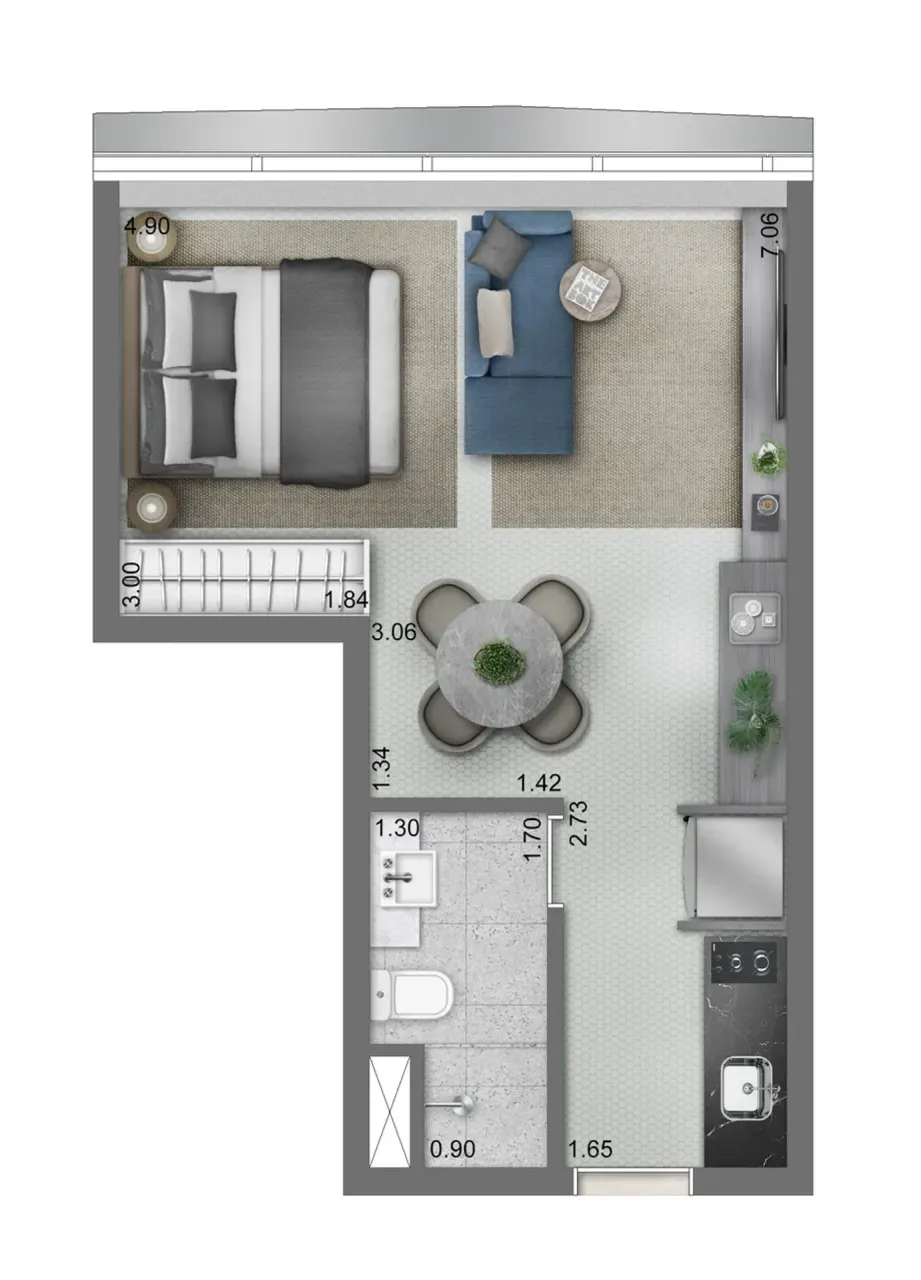 PLANTA 32m²