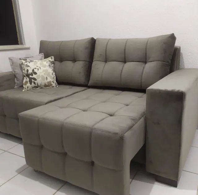 Sofá retrátil na promoção 