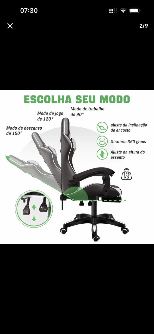 Cadeira Gamer  - Foto 3