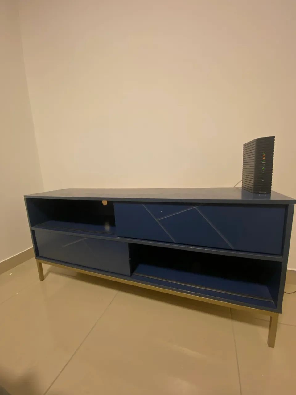 Rack TV 135cm Azul  - Foto 5