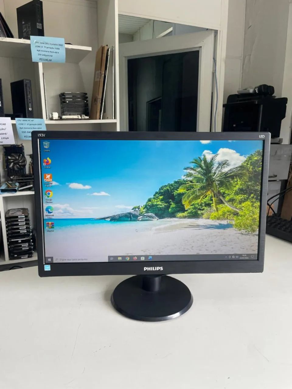 monitor hdmi 19 polegadas philips /hdmi/vga/LED perfeito com garantia e nf