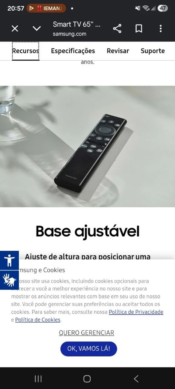 Tv 65 polegadas QLed 4K 65Q60B  - Foto 4