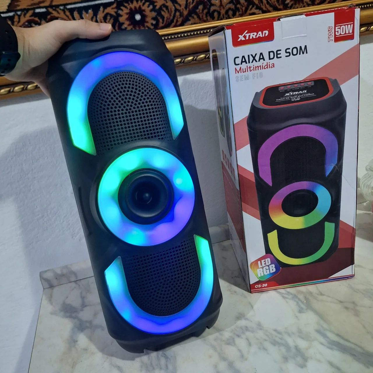 Caixa de Som Bluetooth 50w Potente