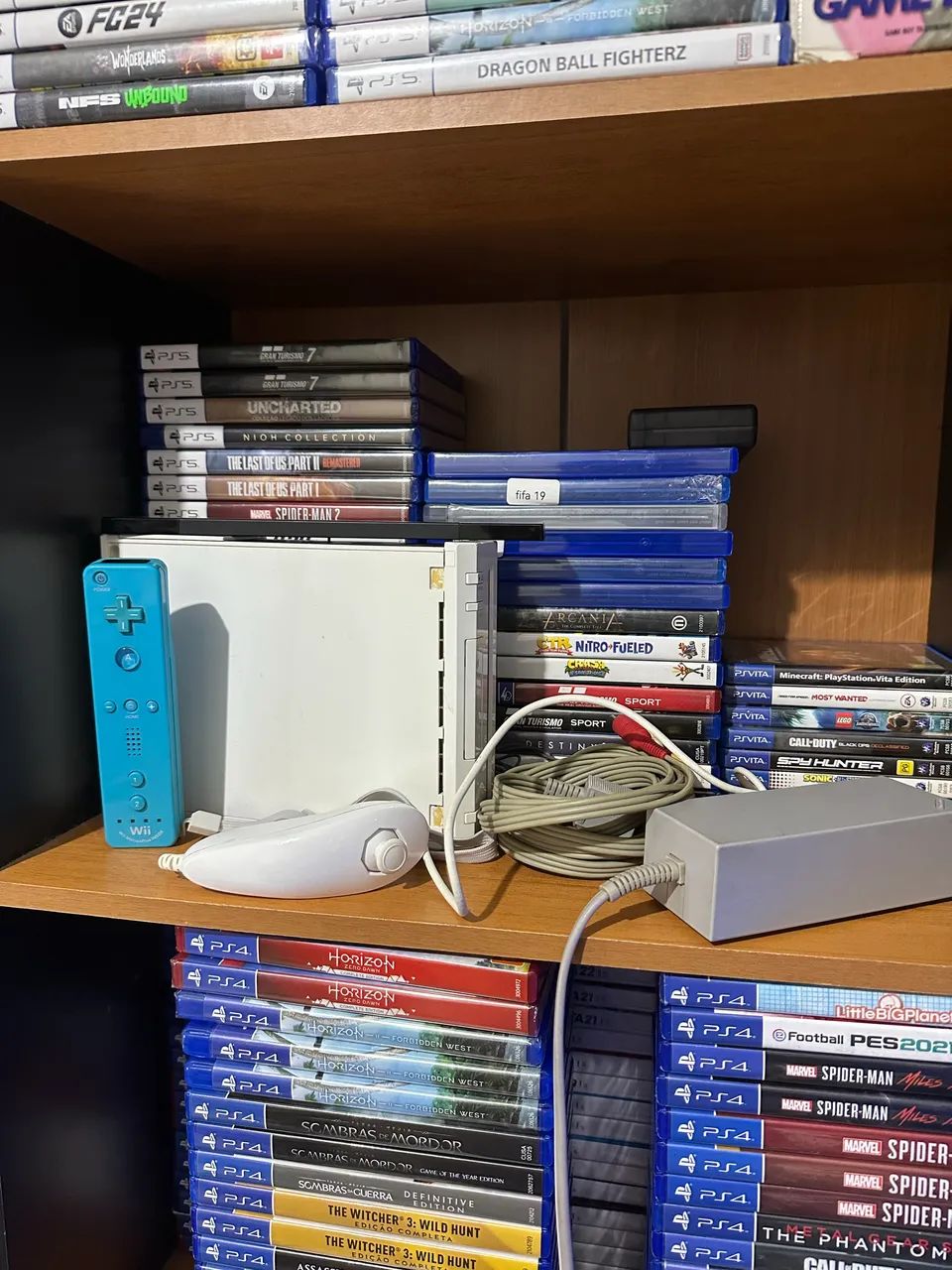 Nintendo Wii com jogos 