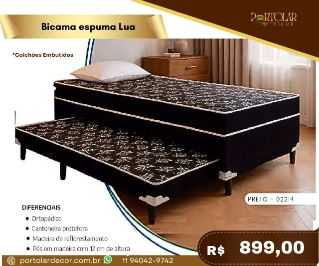 Bicama espuma lua, a pronta entrega 