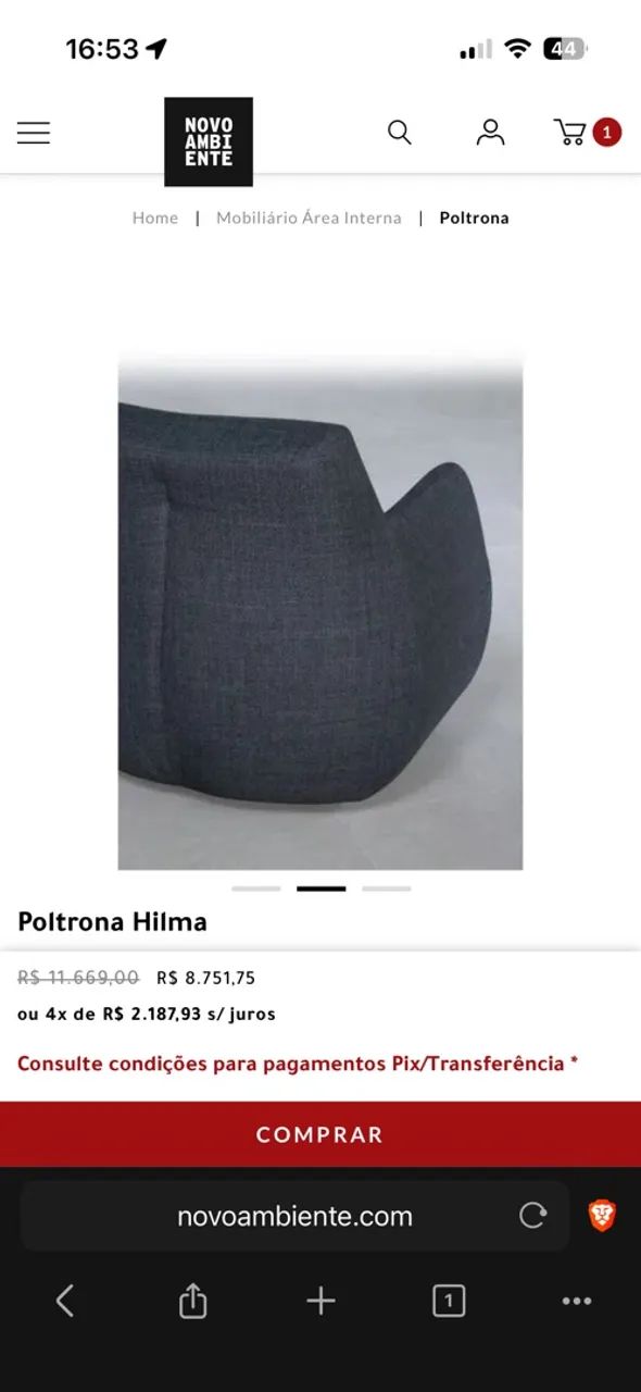 AABSURDO! POLTRONA DE DESIGN. IMPECÁVEL. - Foto 5