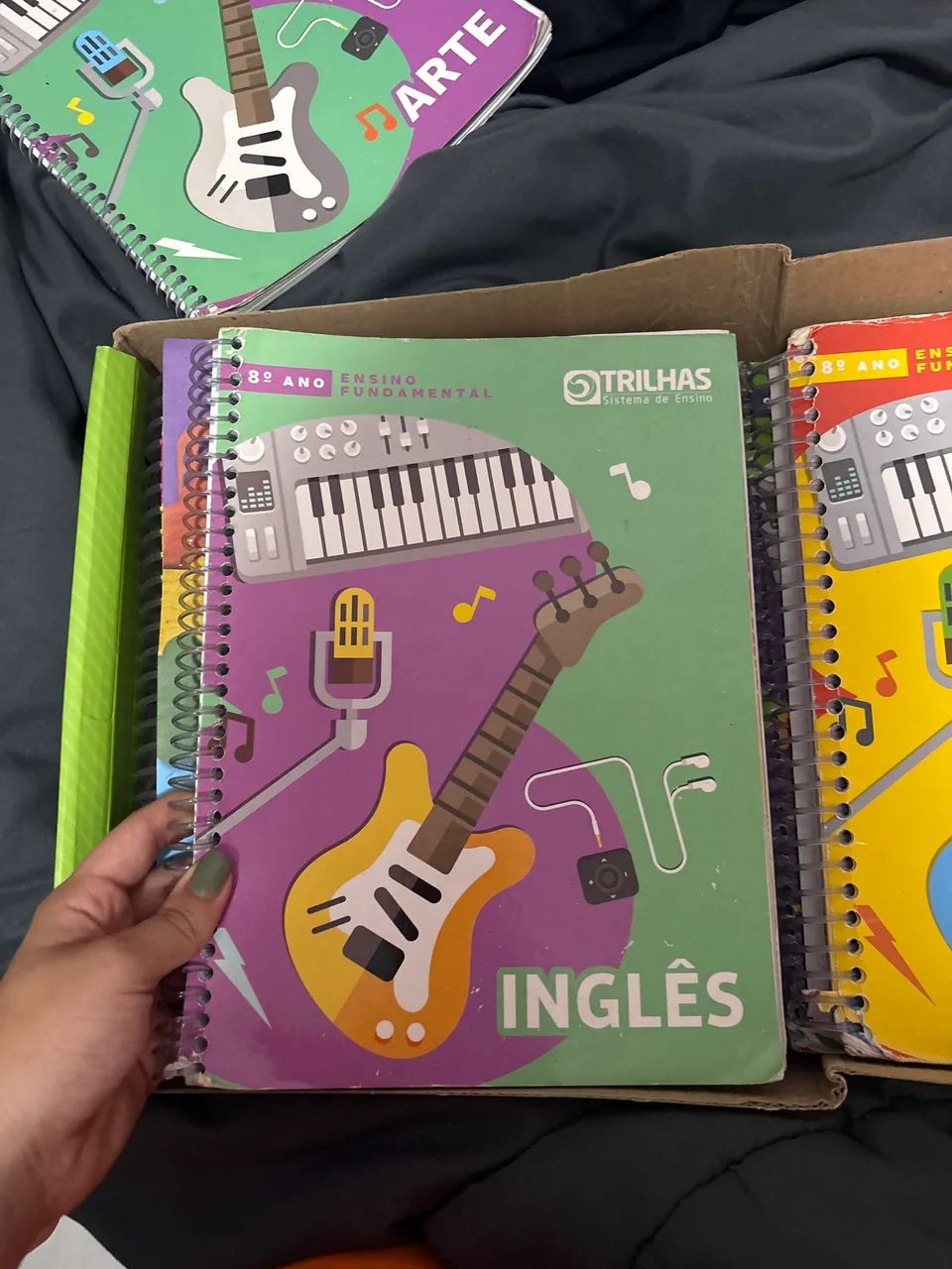 Livros oitavo ano ensino fundamental marca trilhas - Foto 3