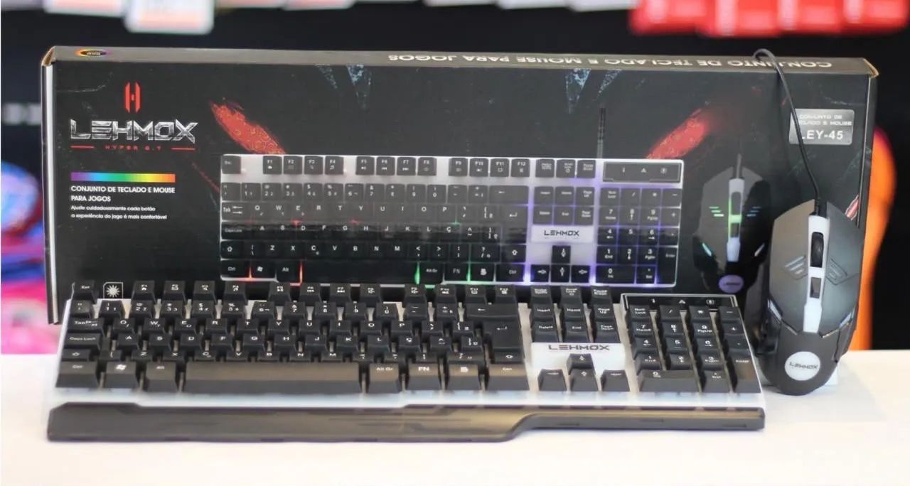 Kit Teclado e Mouse Gamer USB  RGB LEHMOX - LEY-45 - Foto 2