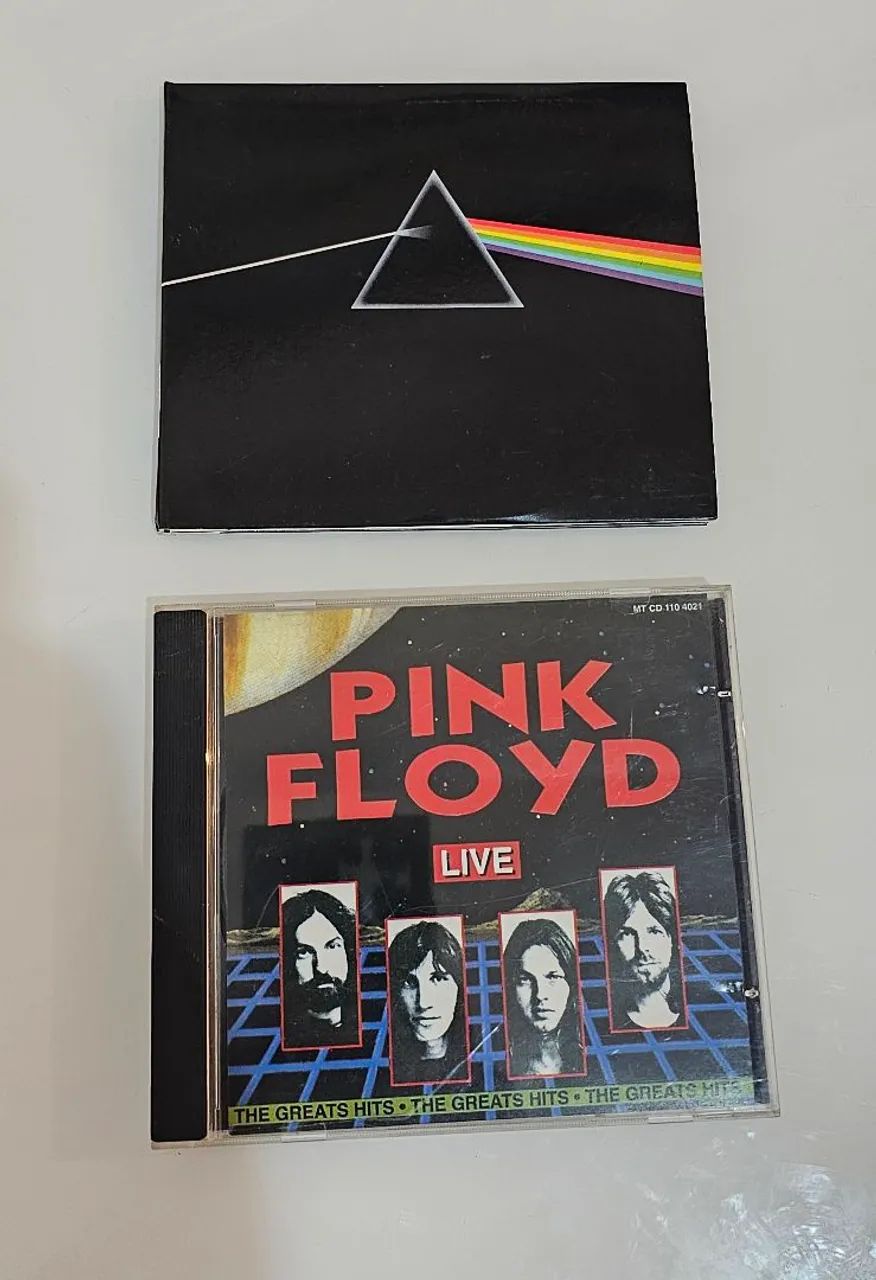 lote 2 cds pink floyd dark side of the moon + live - CDs, DVDs etc