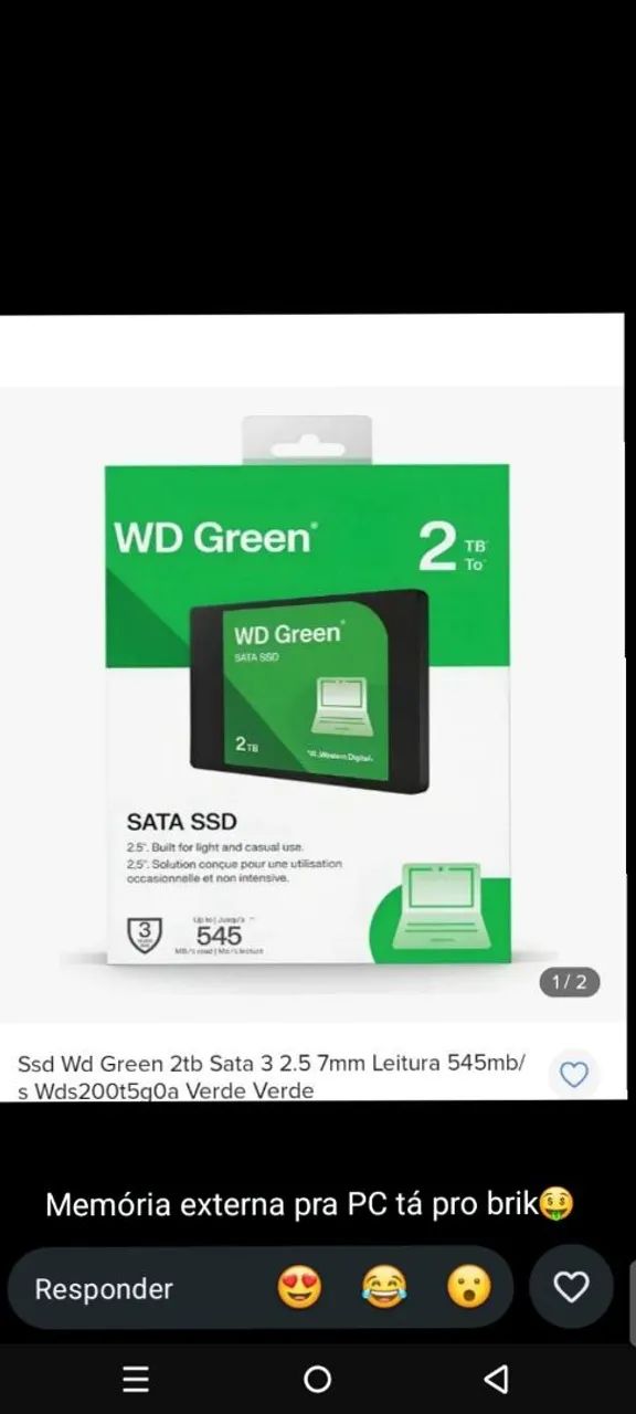 Sdd sata 2tb 