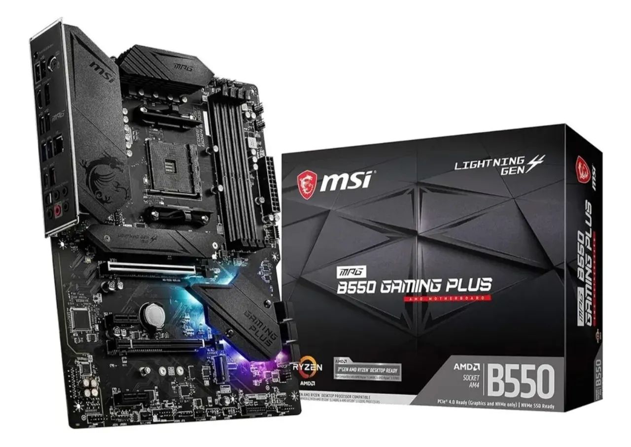 PLACA MÃE b550 MSI GAMING PLUS NOVA