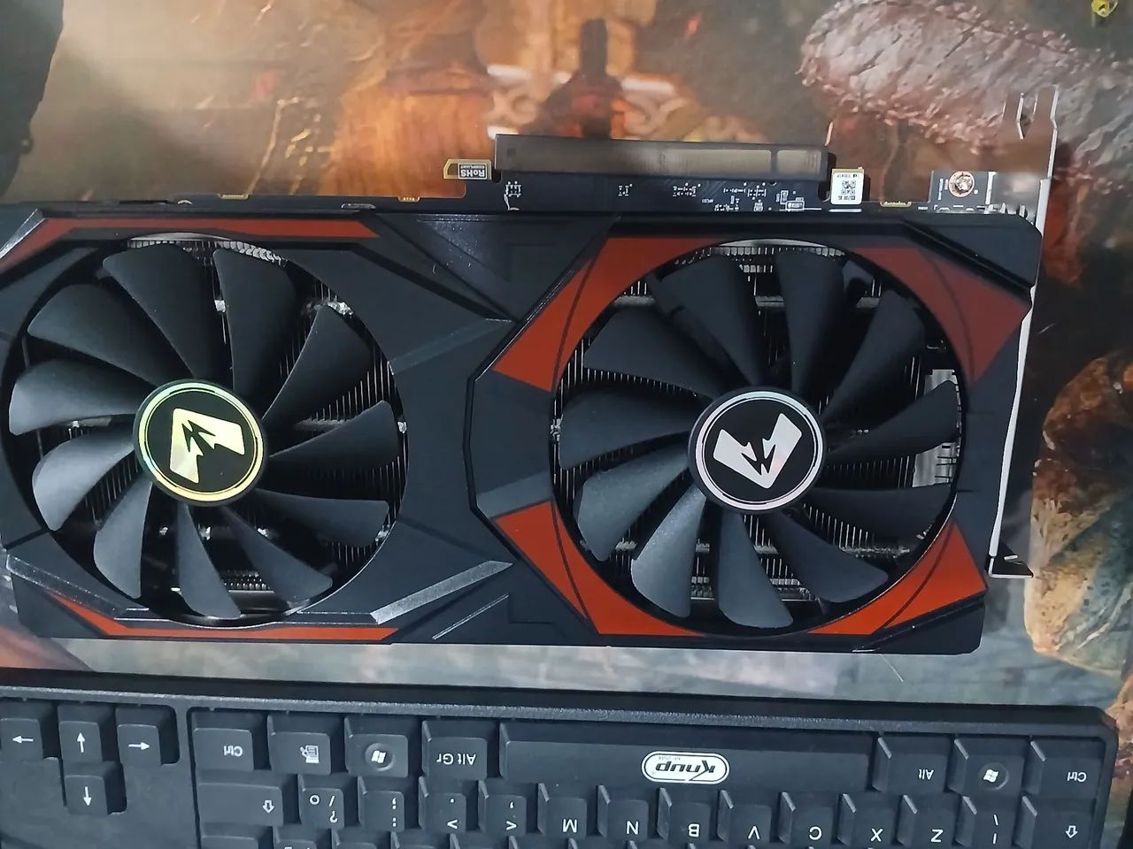 Placa de video e memória ram ddr4  