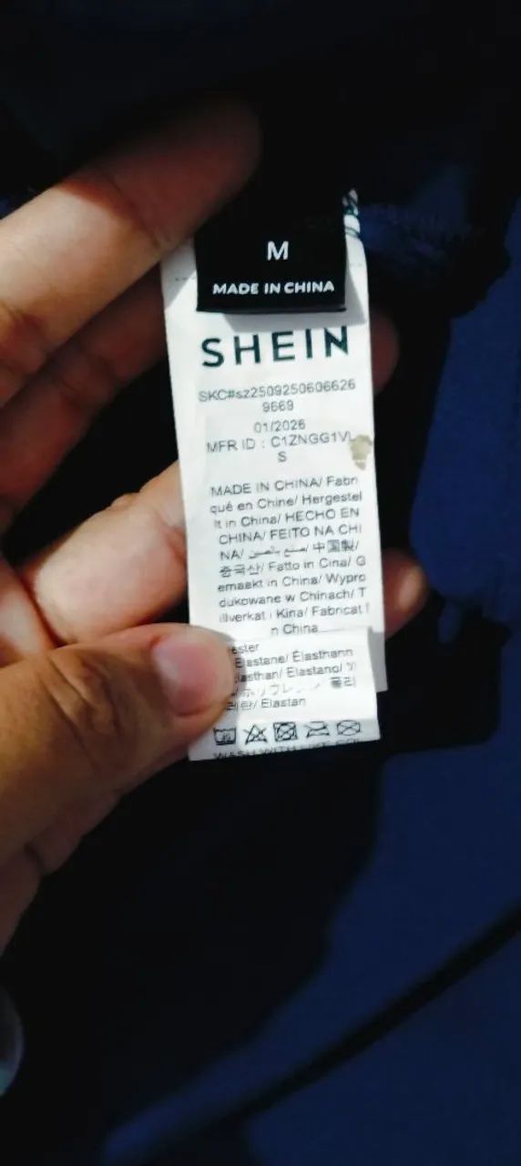 Vestido midi shein azul marinho  - Foto 2