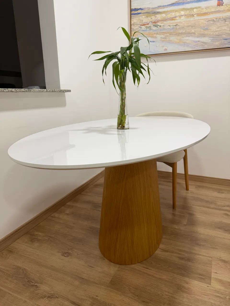 Mesa Oval 160x90 - Foto 4