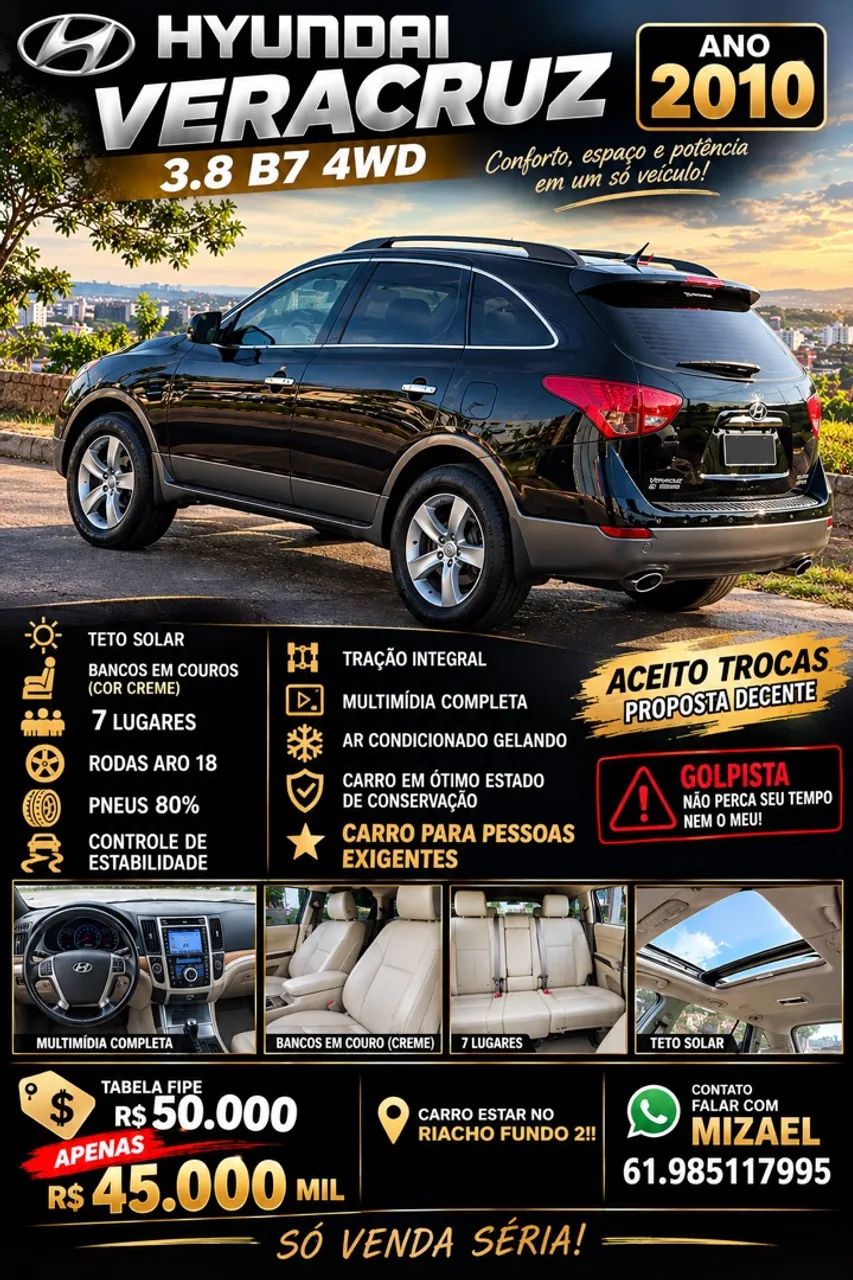 Hyundai Veracruz VERACRUZ GLS 3.8 4WD Aut. 2010