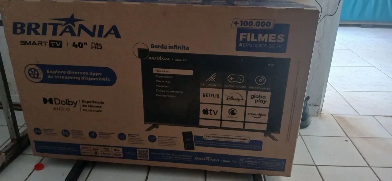 Tv britania 40 polegadas 