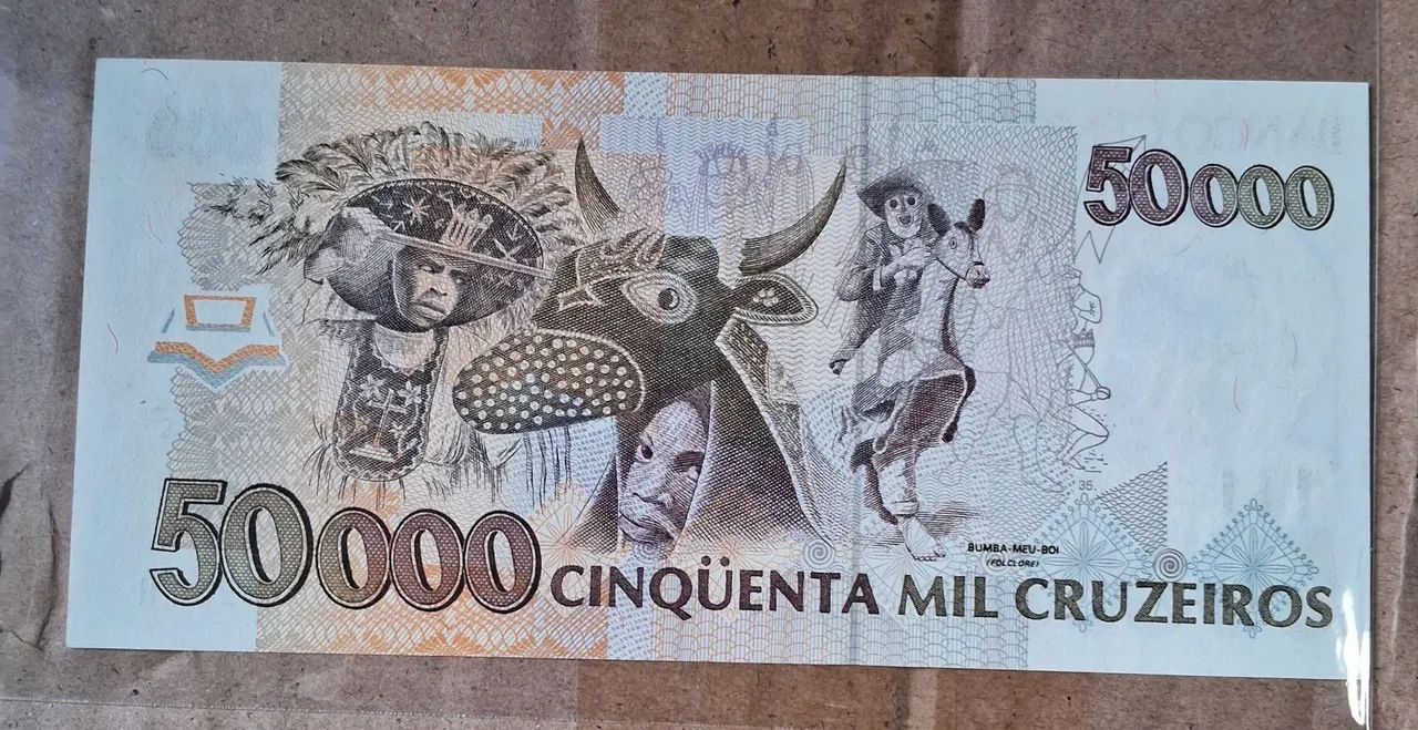 CÉDULA DE 50 MIL CRUZEIROS FE. - Foto 2
