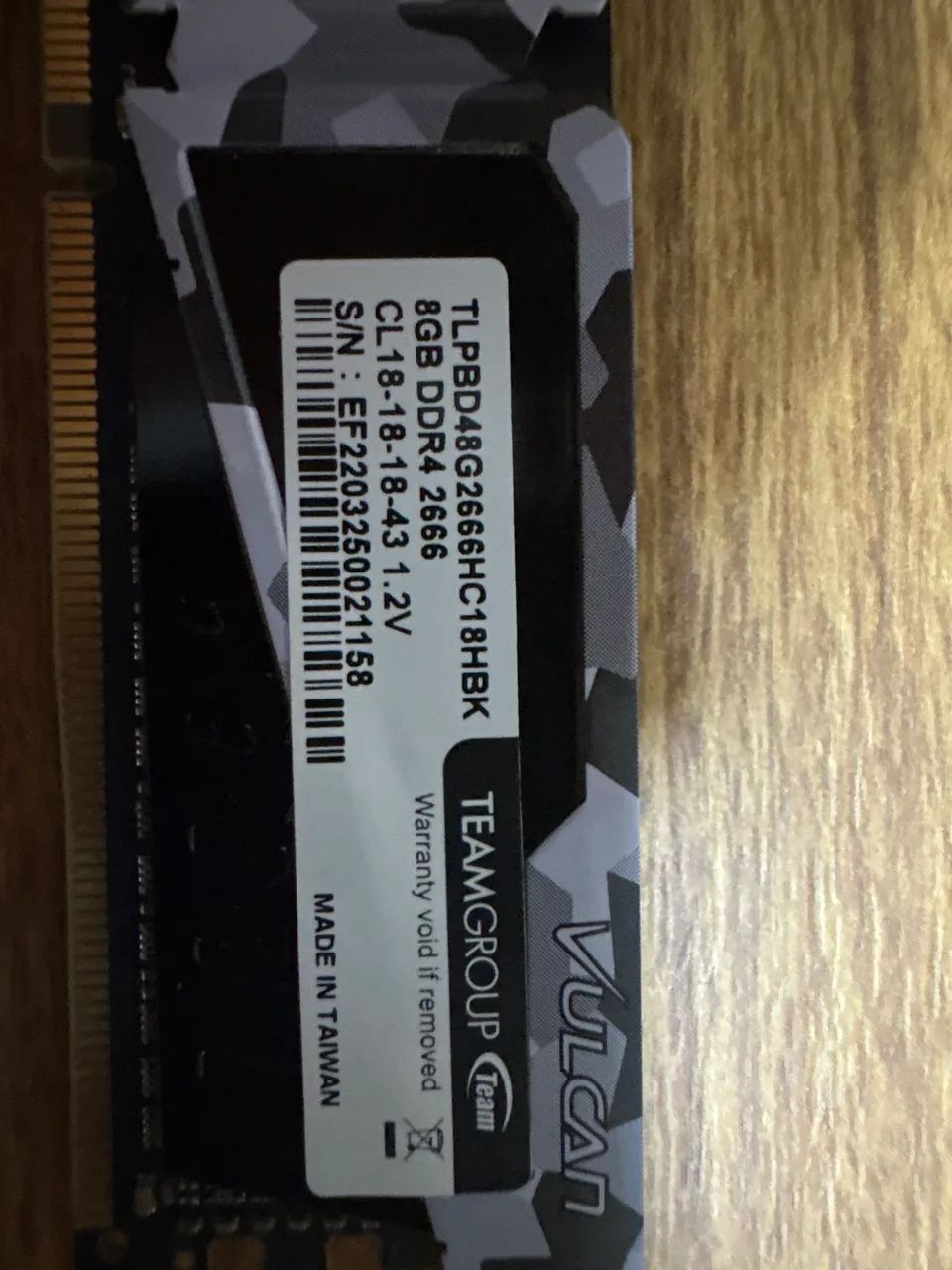 MEMÓRIA RAM DDR4 8GB VULCAN TEAMGROUP - Foto 3