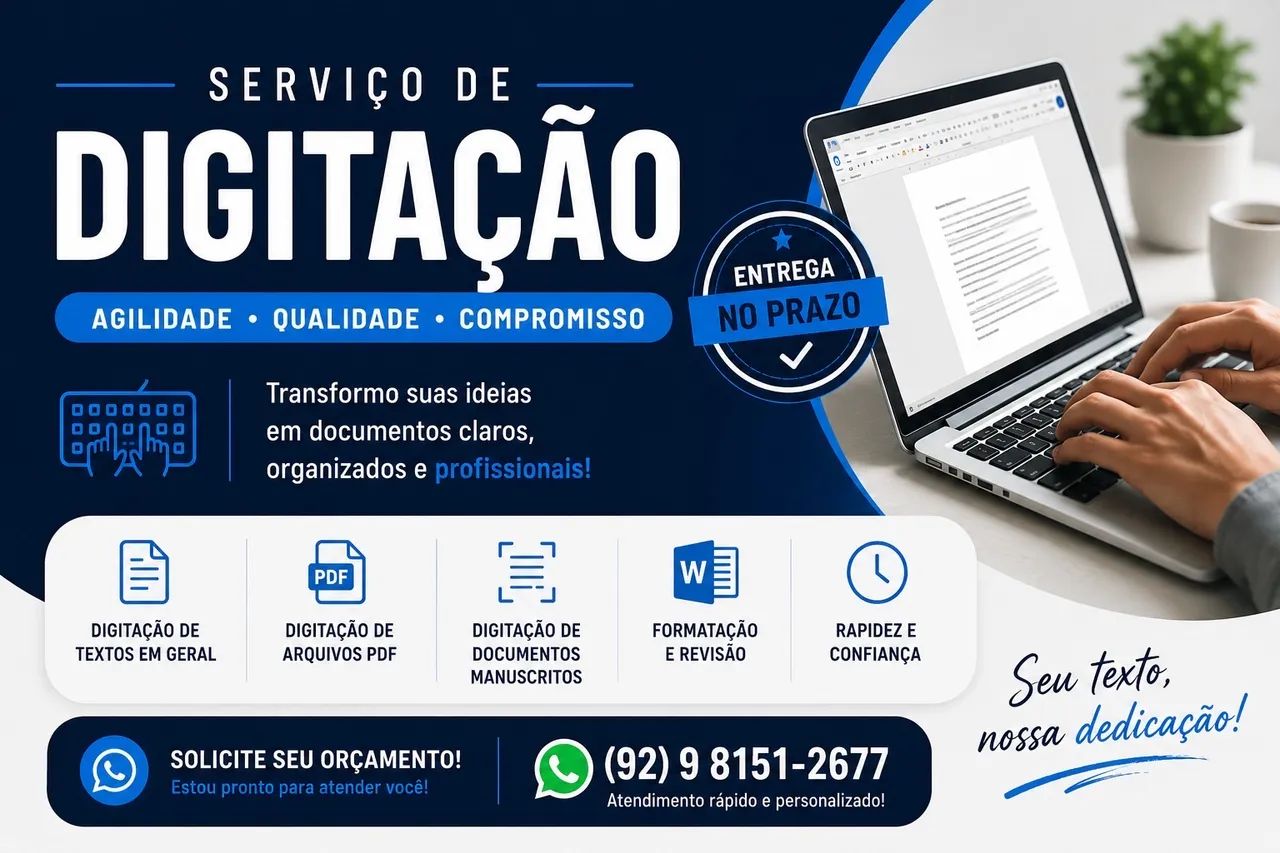 Serviço de digitação 