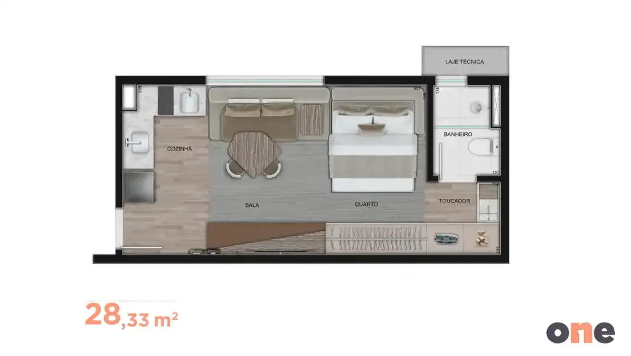 PLANTA 28m²