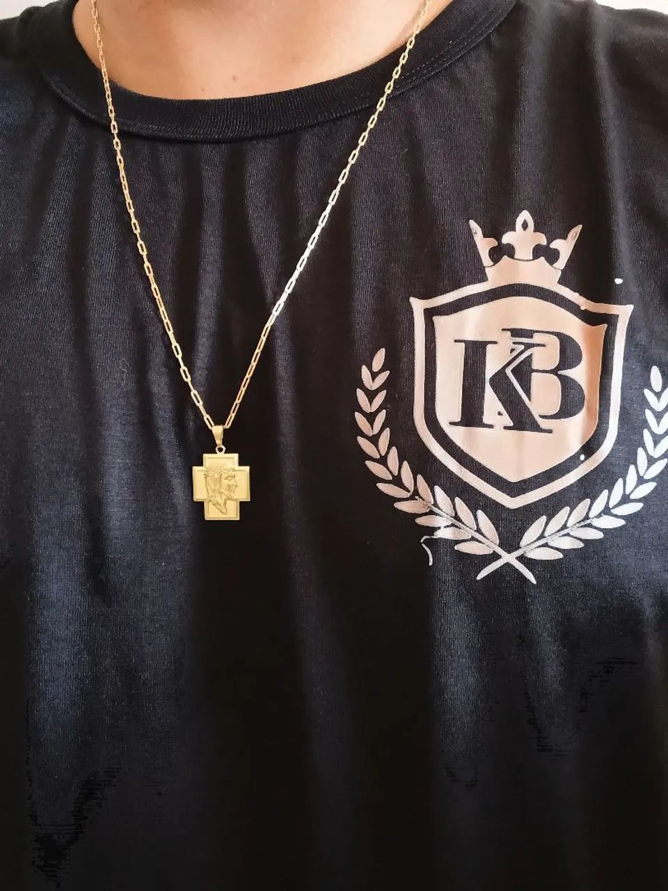 Corrente com pingente 100% moeda antiga  - Foto 4