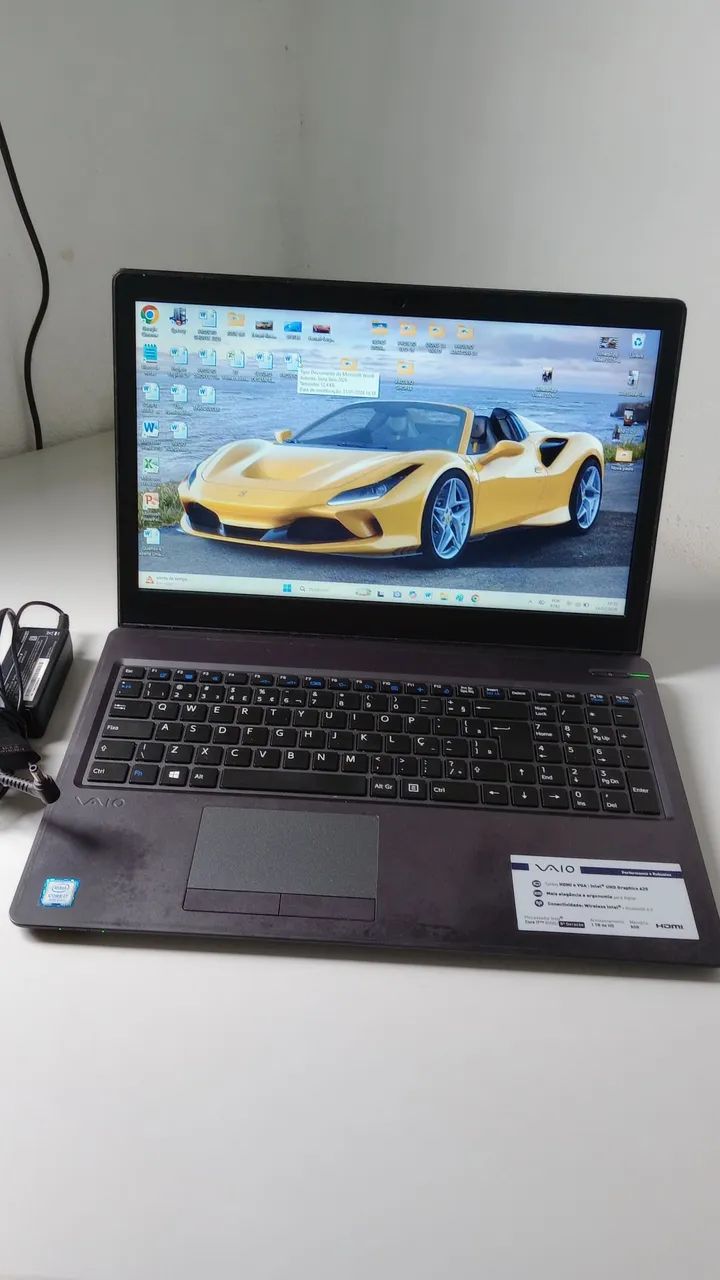 Notebook i7 Intel 8°Geração 8GB SSD 240 Windows 11 Bateria nova