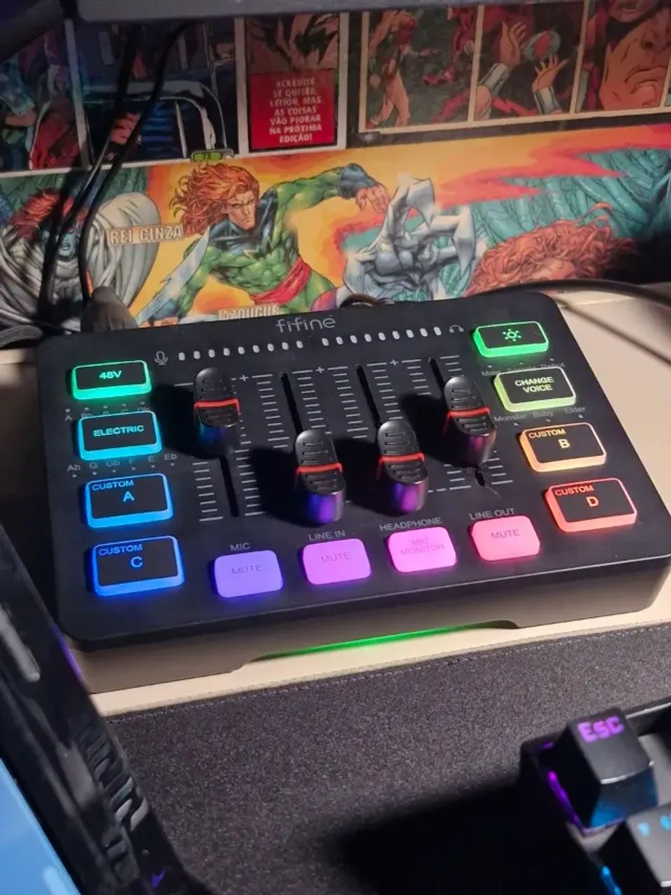 Fifine SC3 Audio Mixer