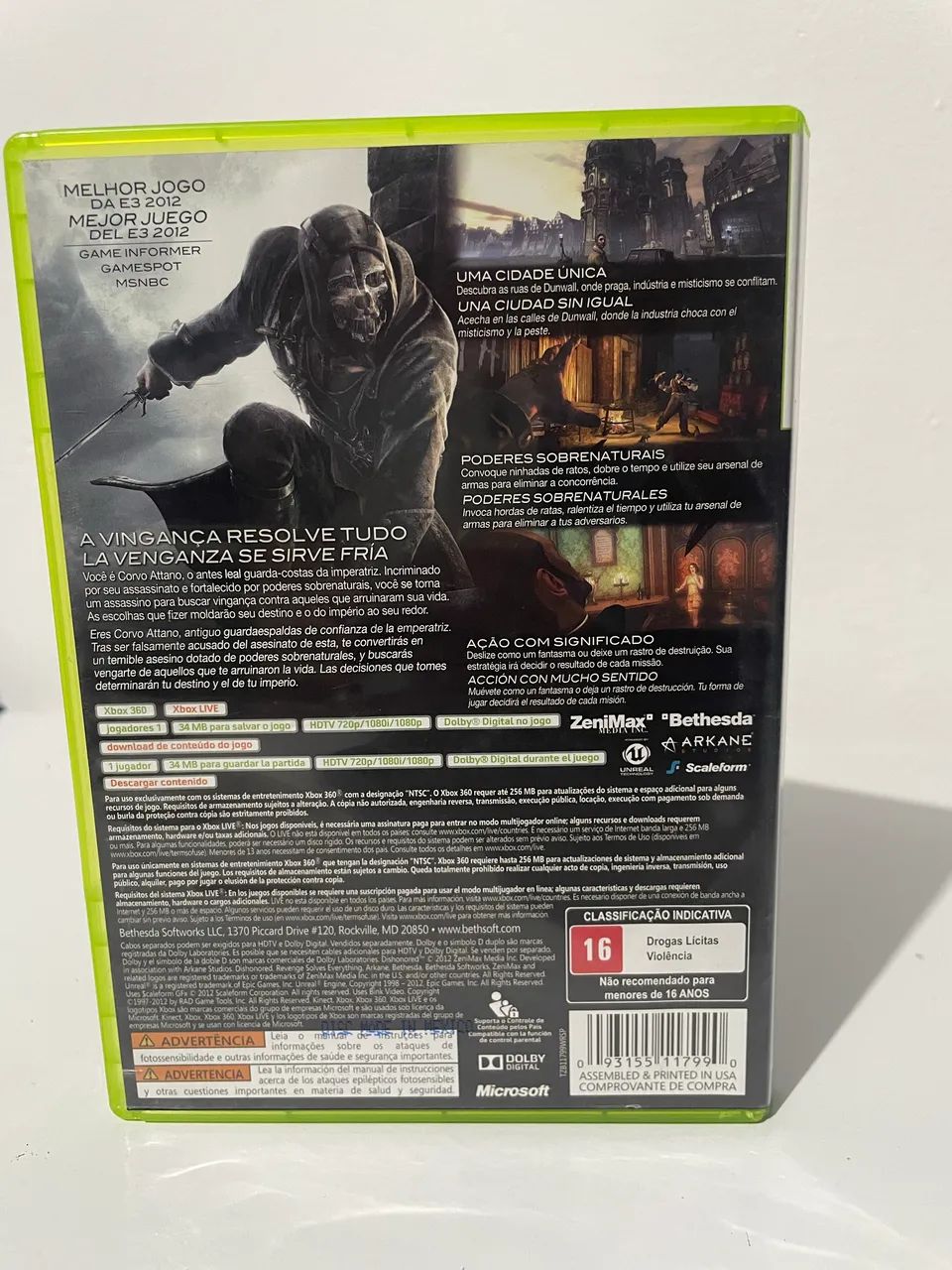 Jogo Xbox - Dishonored - Foto 2