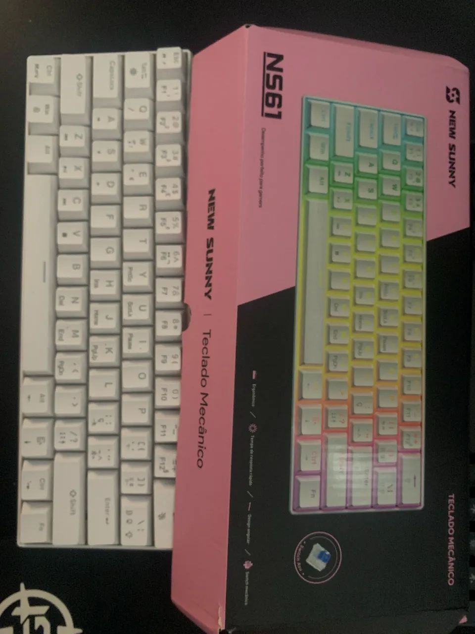 Teclado mecânico switch blue com LED em Maceió,Al - Foto 4