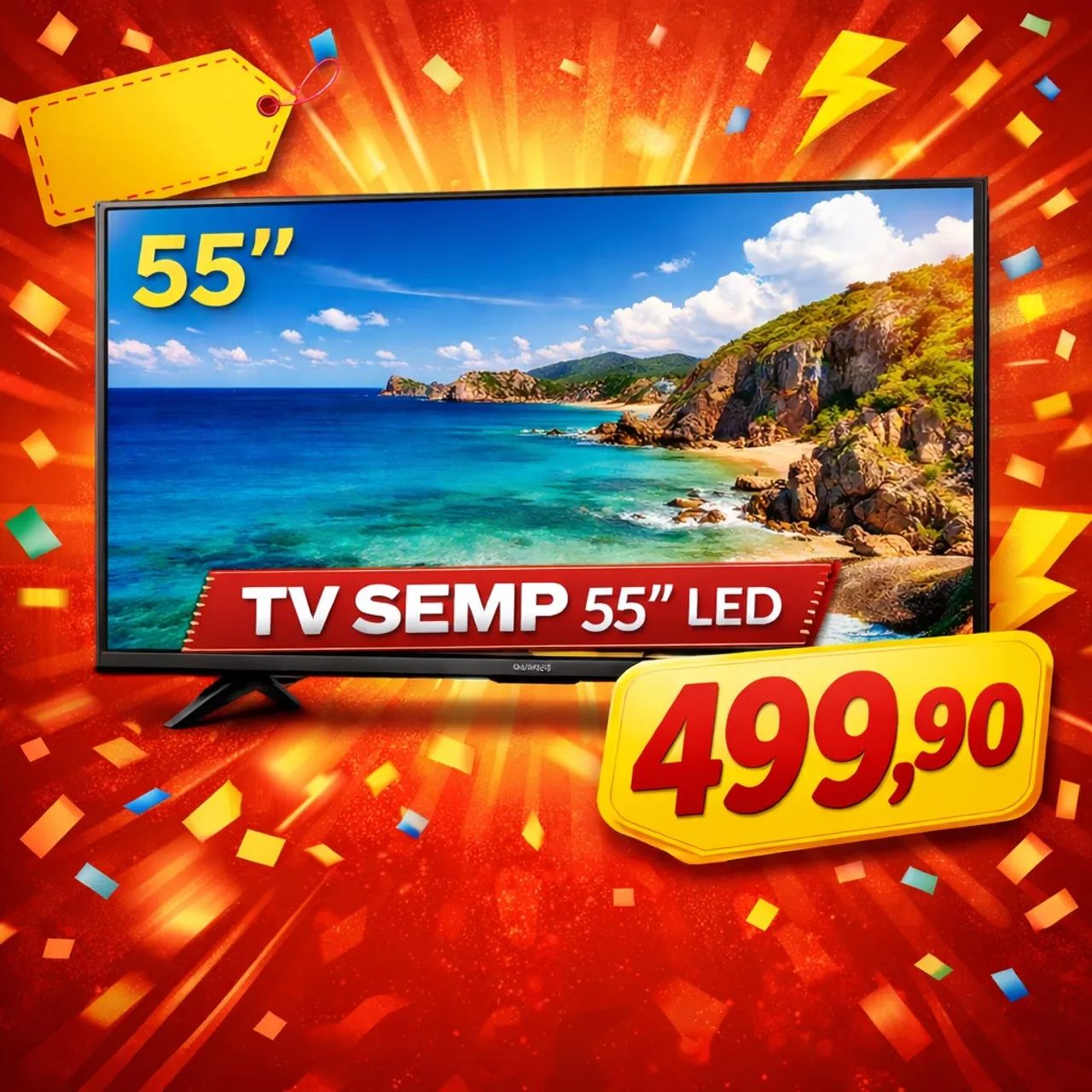 TV SEMP 55 não Smart