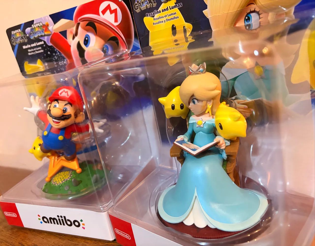Amiibo Mario Luma e Rosalina Luma Kit 2 Amiibos Super Mario Galaxy - Foto 4