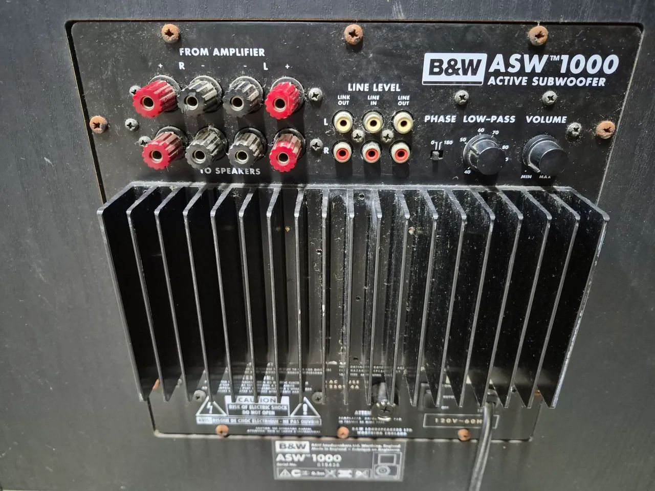 Subwoofer B&W ASW1000 - Foto 3