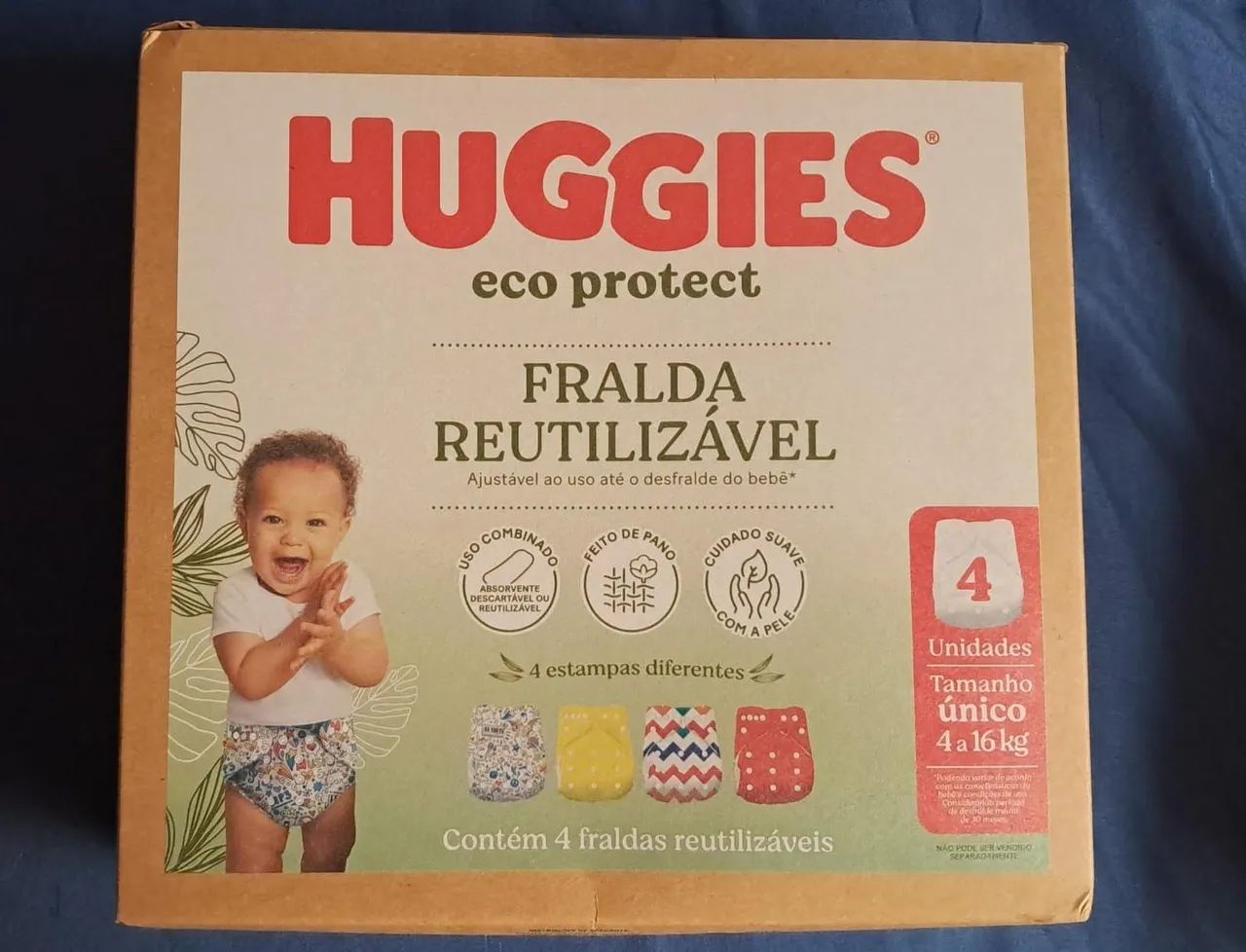 KIT DE FRALDAS REUTILIZÁVEIS HUGGIES ECO PROTECT