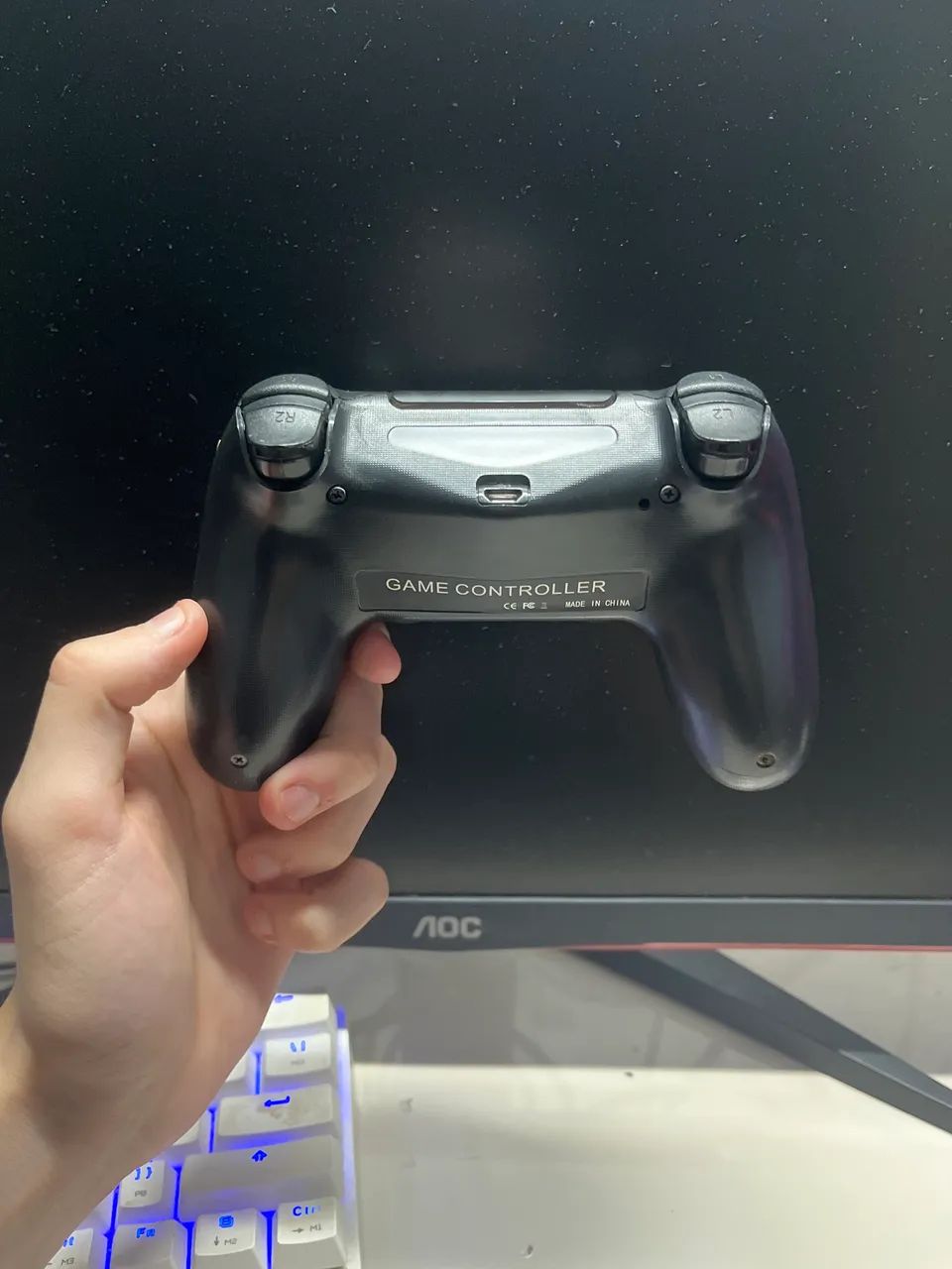 CONTROLE DE PS4 PARA PC E CONSOLE - Foto 2