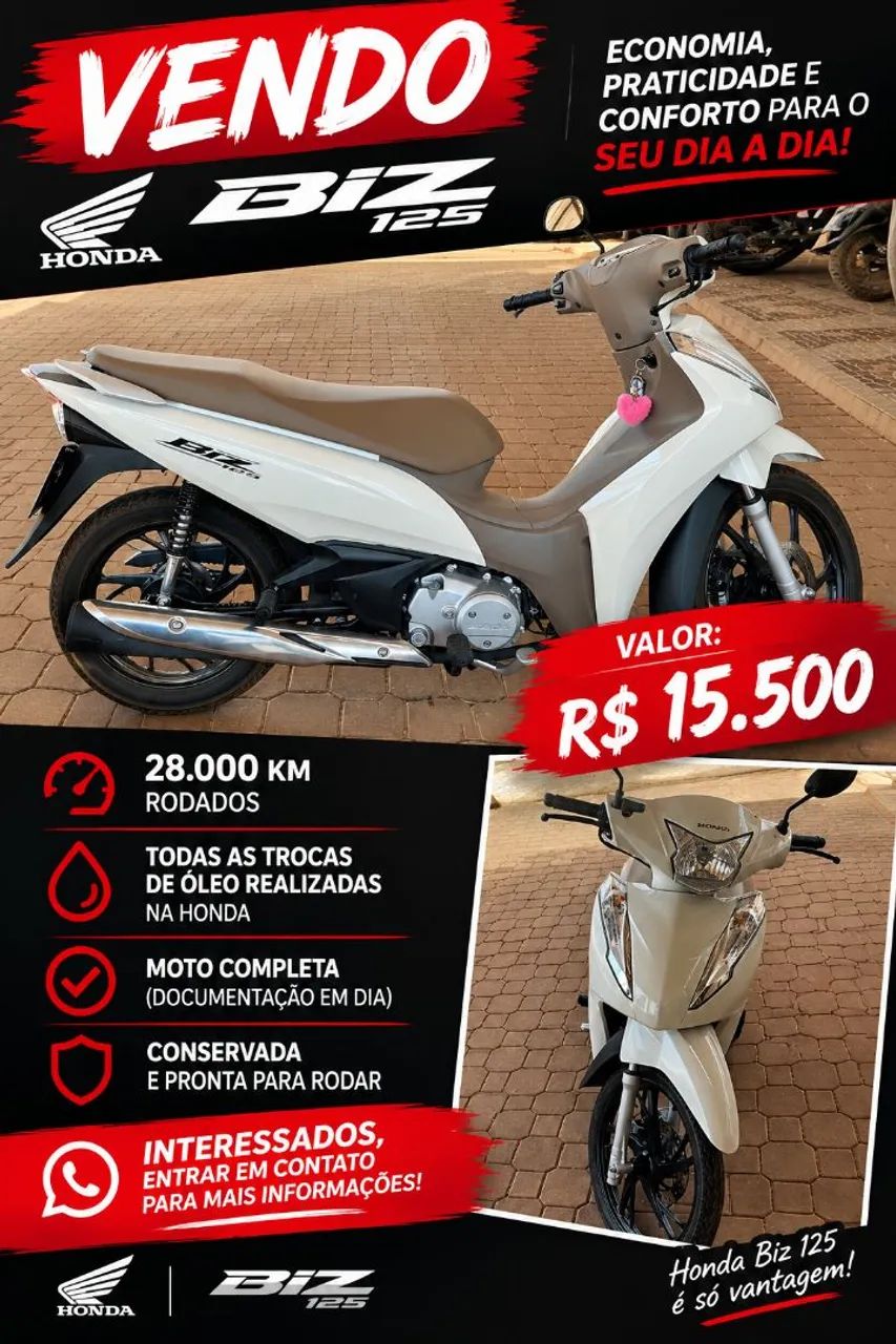 Vendo blz 125 completa 