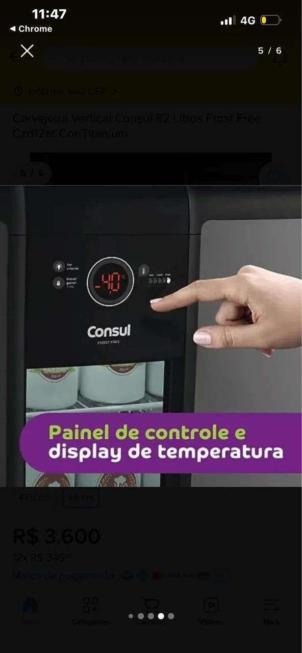 Cervejeira Consul 82L Titanium SEMI NOVA - Foto 5
