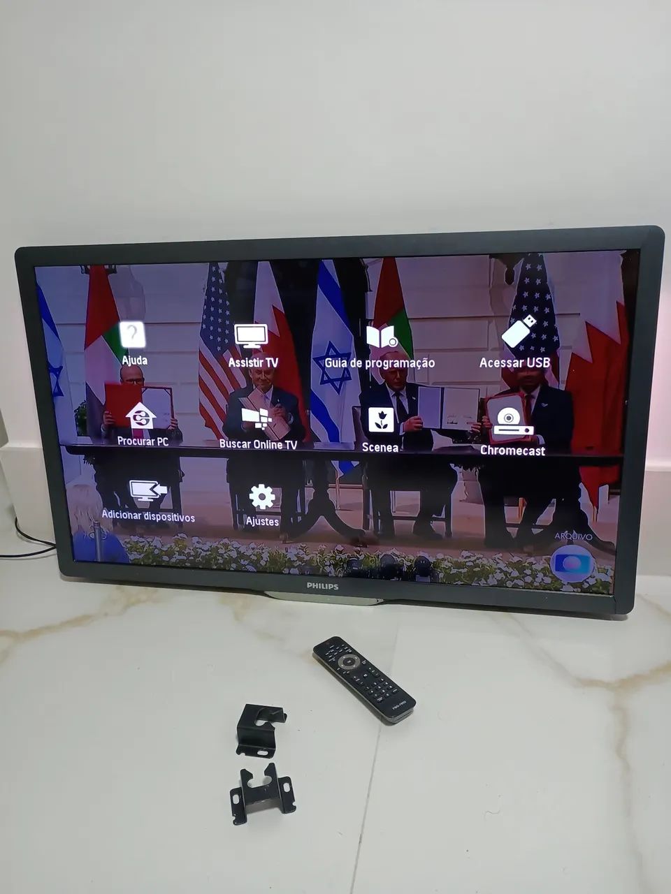 TV Philips 40" Ambilight com Chromecast funcionando. - Foto 4