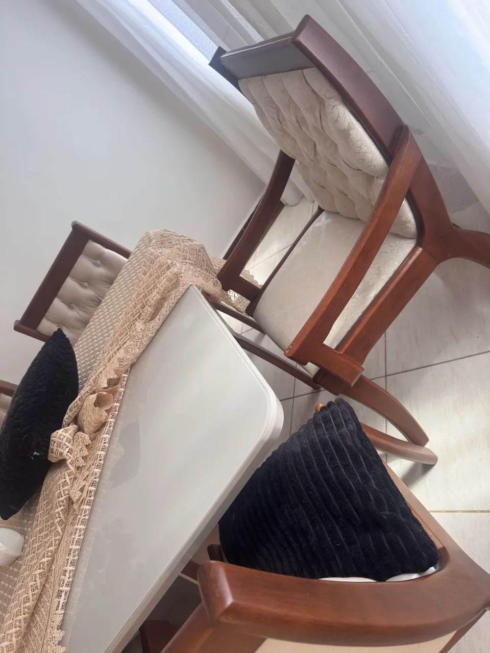 Mesa com 8 cadeiras luxo - Foto 5