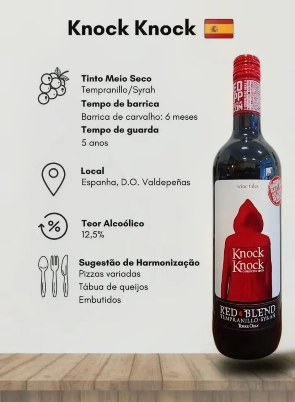 Vinho Knock Knock - Foto 2