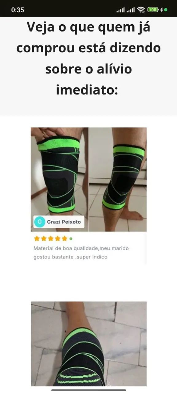 Joelheira de Compressão Ortopédica  - Foto 2