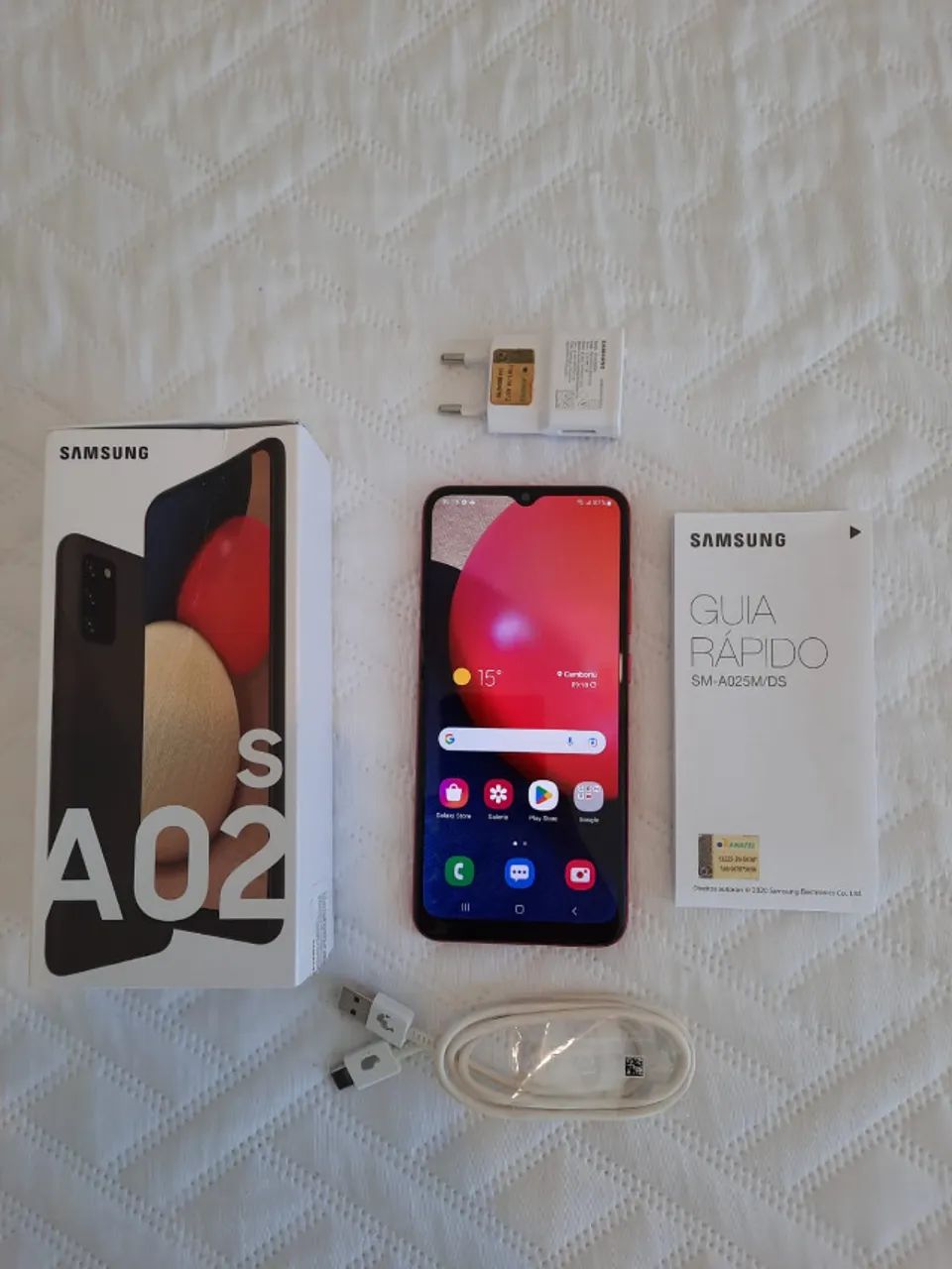 Samsung A02s vermelho