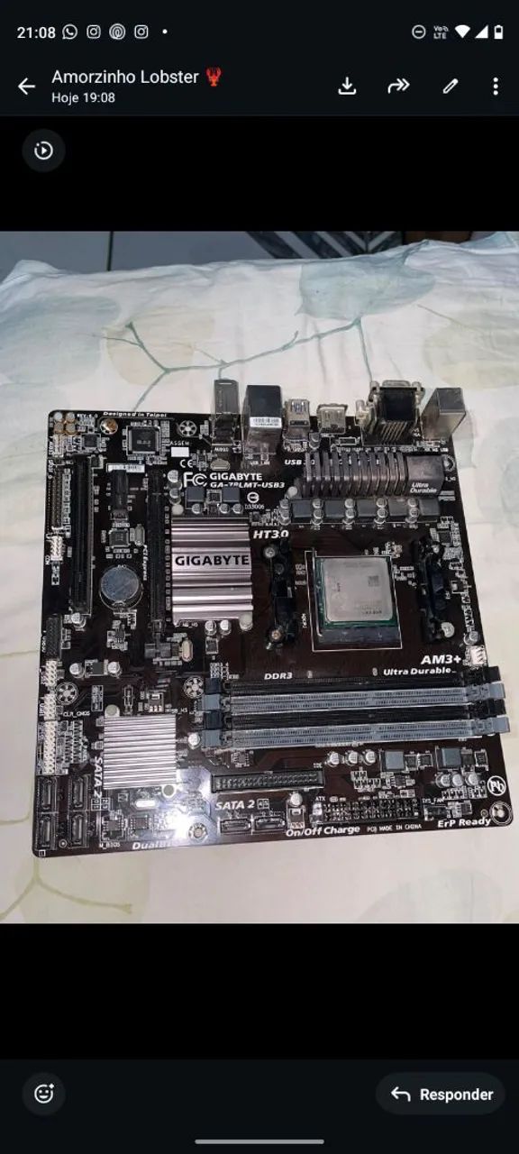 Placa mãe ga 75lmt usb3  - Foto 2