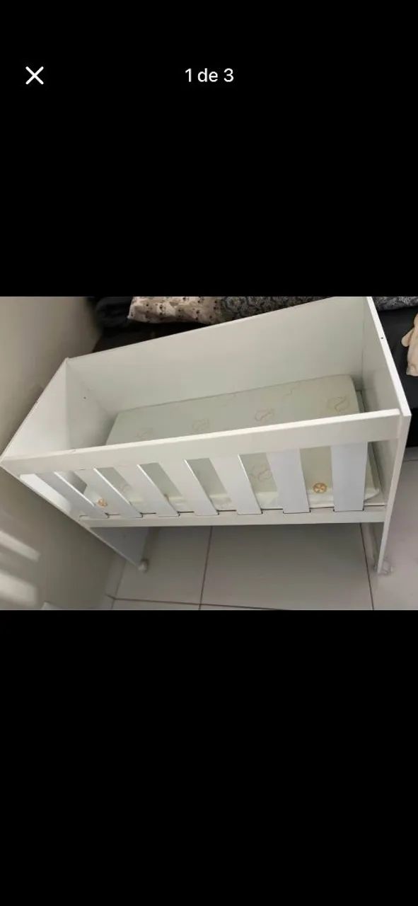 Mini berço com rodinhas  - Foto 2