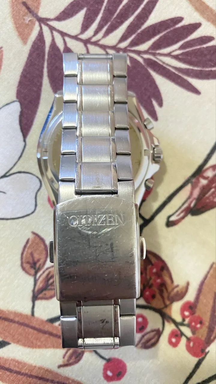 Relógio Citizen eco drive wr100 cronógrafo  - Foto 3