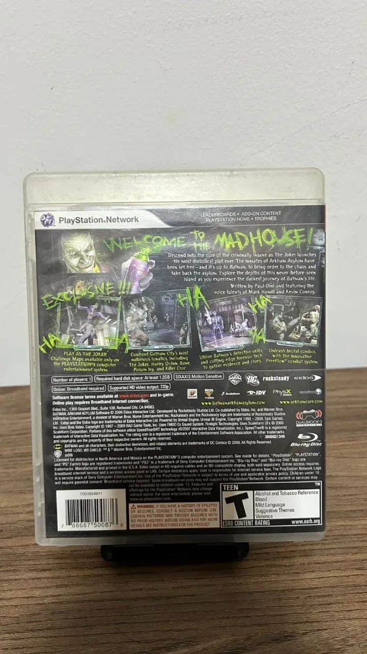 Jogo Batman Akham Asylum - PS3 - Foto 2