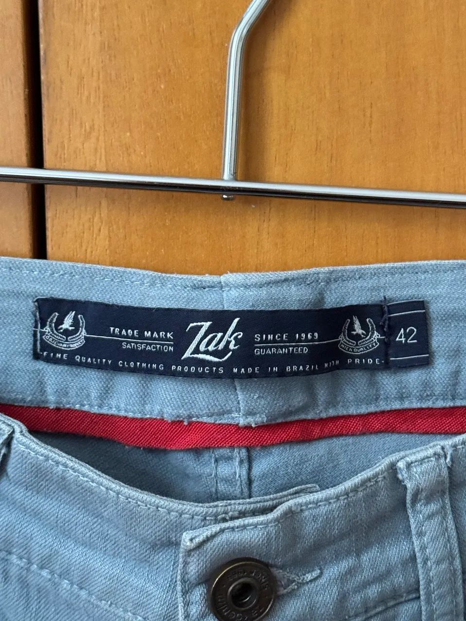 Calça ZAK azul claro tamanho 42  - Foto 2