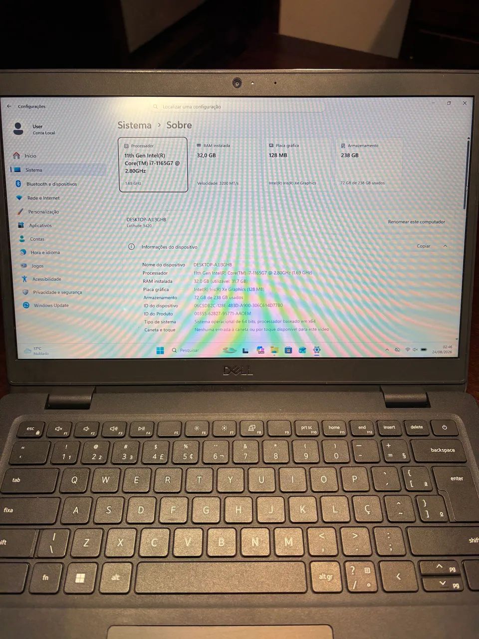 Notebook Dell Latitude 3420 i7 32GB RAM  - Foto 5