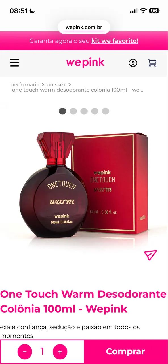 PERFUME ONE TOUCH WARM