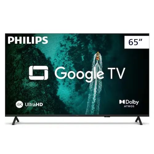 Smart TV 65 4K Philips 65PUG741978 Google TV Comando de Voz Dolby Atmos