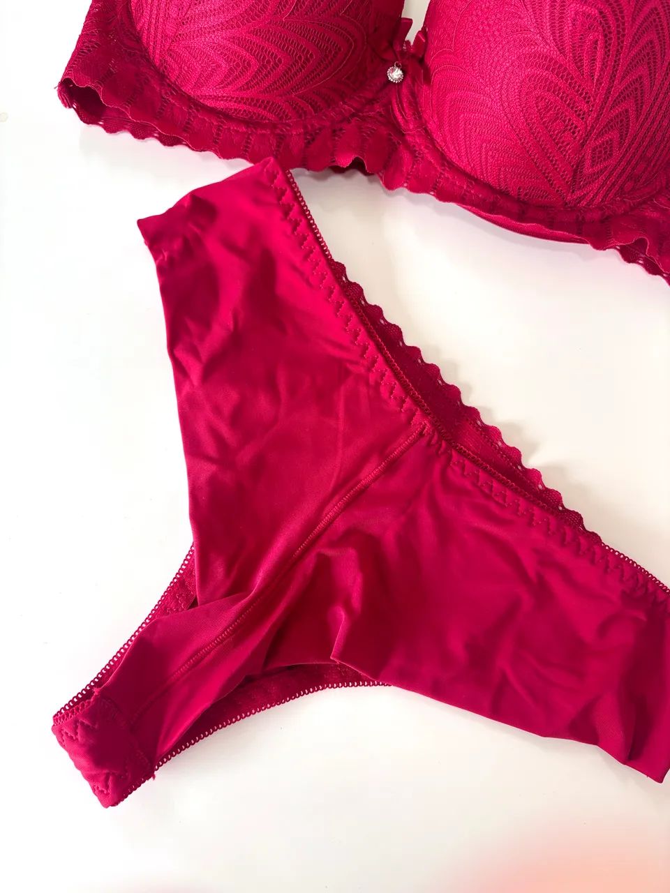 Conjunto Lingerie Rosa (P) - Foto 2